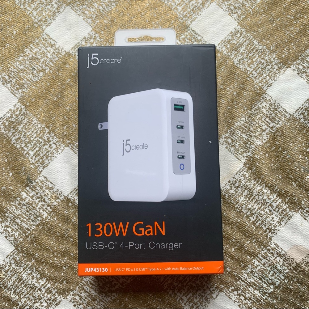 130W GaN USB-C® 4-Port Charger